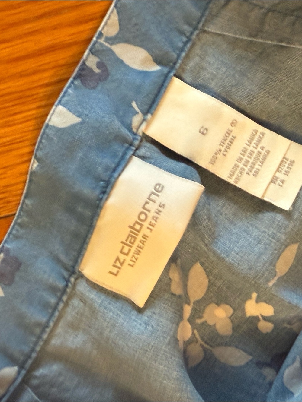 Liz Claiborne Blue Floral Maxi Skirt - Picture 3 of 9
